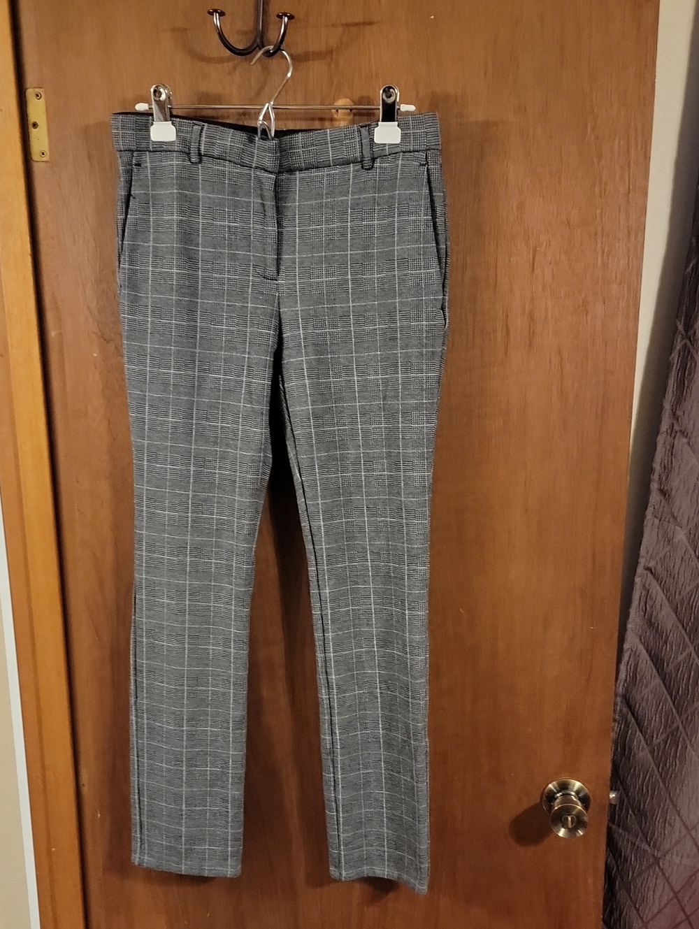 Ann Taylor Men's Gray Windowpane Dress Pants